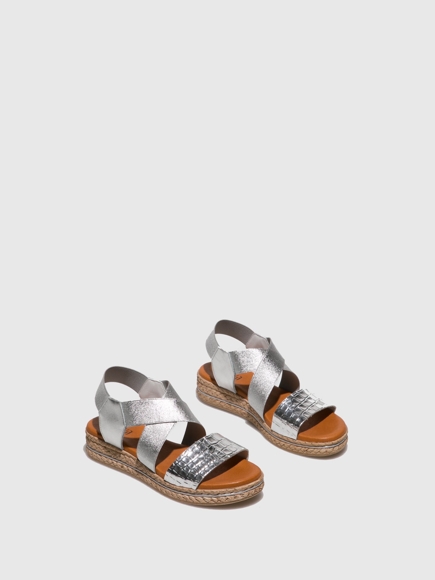 Foreva Silver Crossover Sandals